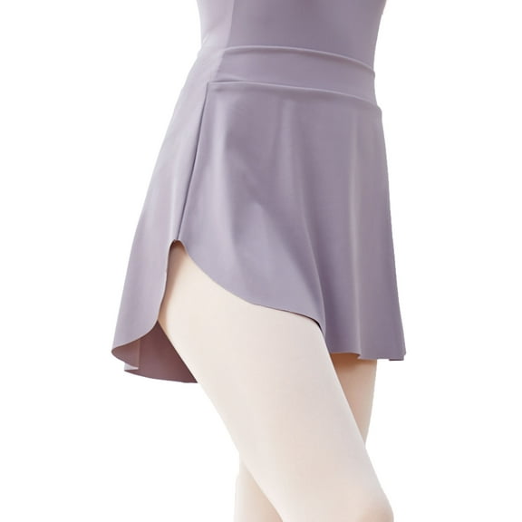 Women A-line Ballet Dance Skirt with Side Slit Design