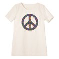 thumbnail image 1 of Women A sign of peace Printed Linen Vintage Mini Shift Dress WDS_06 Size 4, 1 of 1