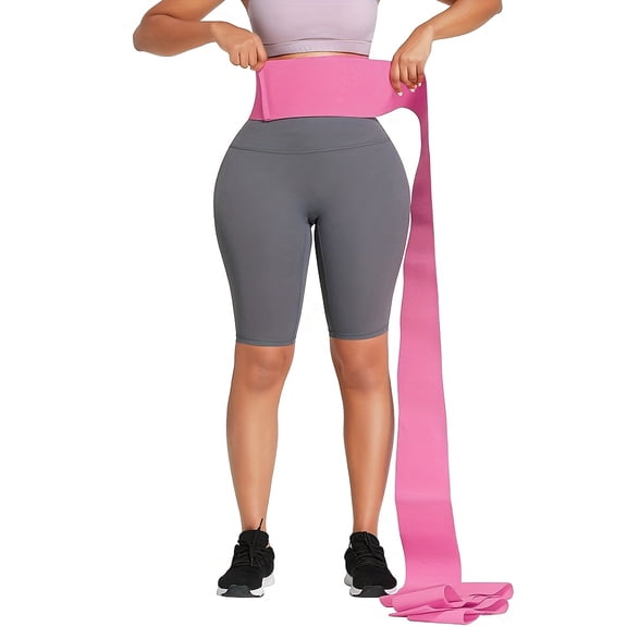 Women' Adjustable Hook & Loop Waist Trainer Belt - Tummy Wrap Suitable for Postpartum,,, Gym & Daily Wear - Belly Body Shaper Torso Trimmer