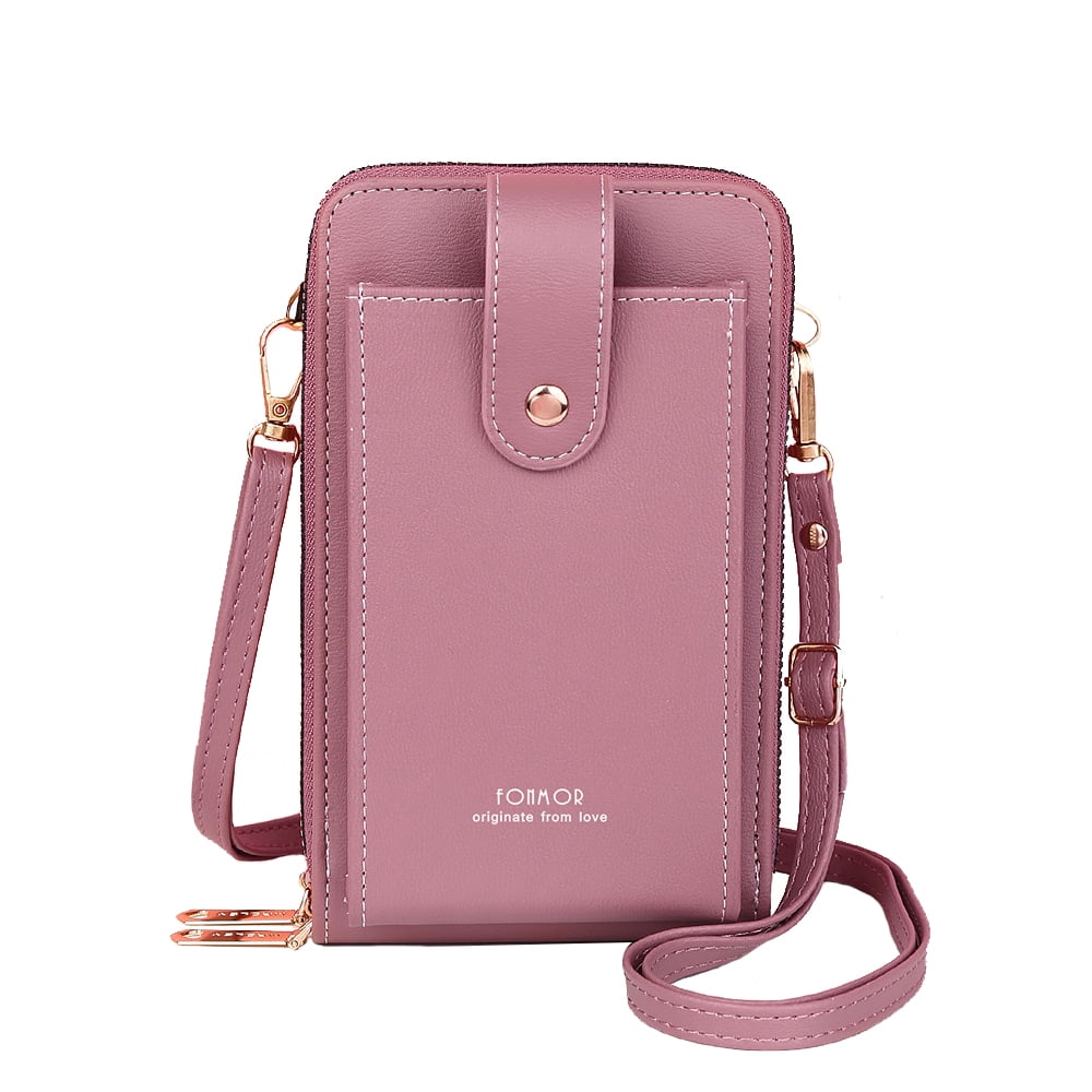 Women Adjustable Strap Designer Phone Bag Wallet Purses Pink Walmart Business Supplies