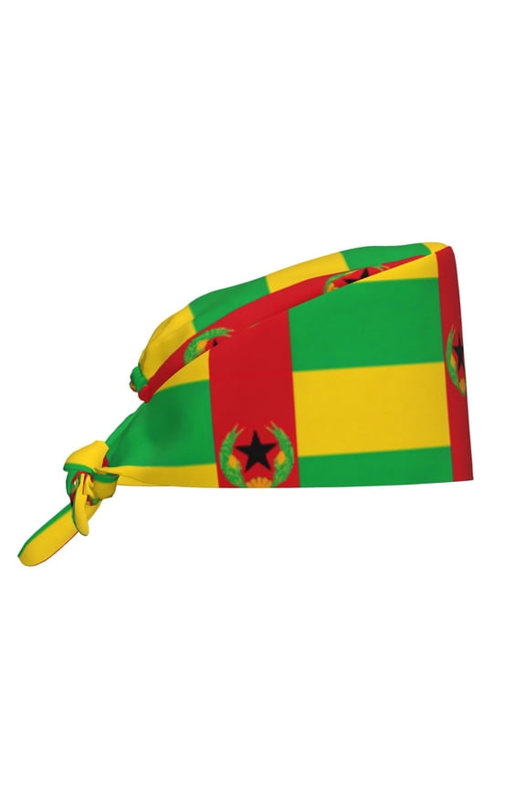 Women Adjustable Working Cap Cape Verde Flag Cleaning Hat