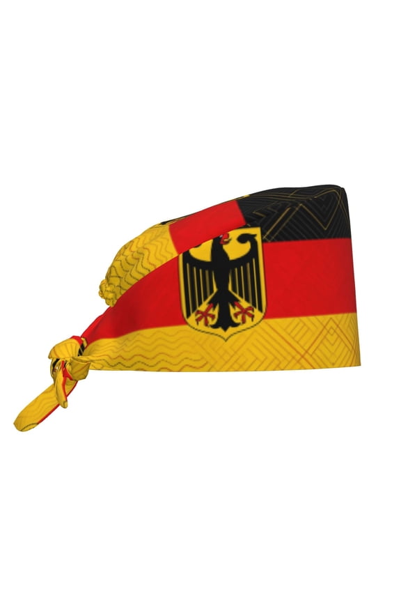 Women Adjustable Working Cap Flag Of Germany Cleaning Hat