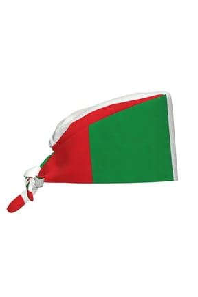 Women Adjustable Working Cap Italian Flag Cleaning Hat