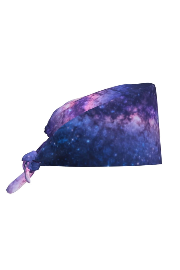 Women Adjustable Working Cap Space Galaxy Cleaning Hat