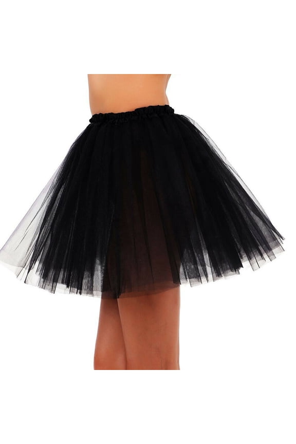 Women Adult 3 Layers Mesh Tulle Skirt Long Dress Princess Party Skirt Girls Ballet Pettiskirt Tutu Dance Skirt