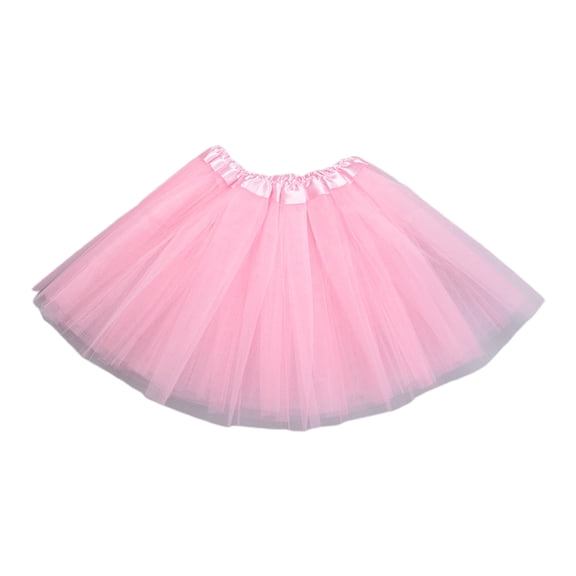 Women Adult 80s Vintage Tulle Skirt Layered Short Tutu Ballet Mesh Petticoat