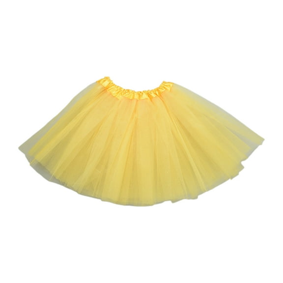 Women Adult 80s Vintage Tulle Skirt Layered Short Tutu Ballet Mesh Petticoat