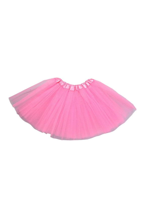 Women Adult 80s Vintage Tulle Skirt Layered Short Tutu Ballet Mesh Petticoat