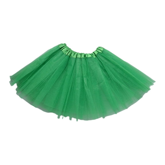 Women Adult 80s Vintage Tulle Skirt Layered Short Tutu Ballet Mesh Petticoat