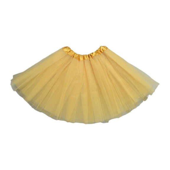 Women Adult 80s Vintage Tulle Skirt Layered Short Tutu Ballet Mesh Petticoat