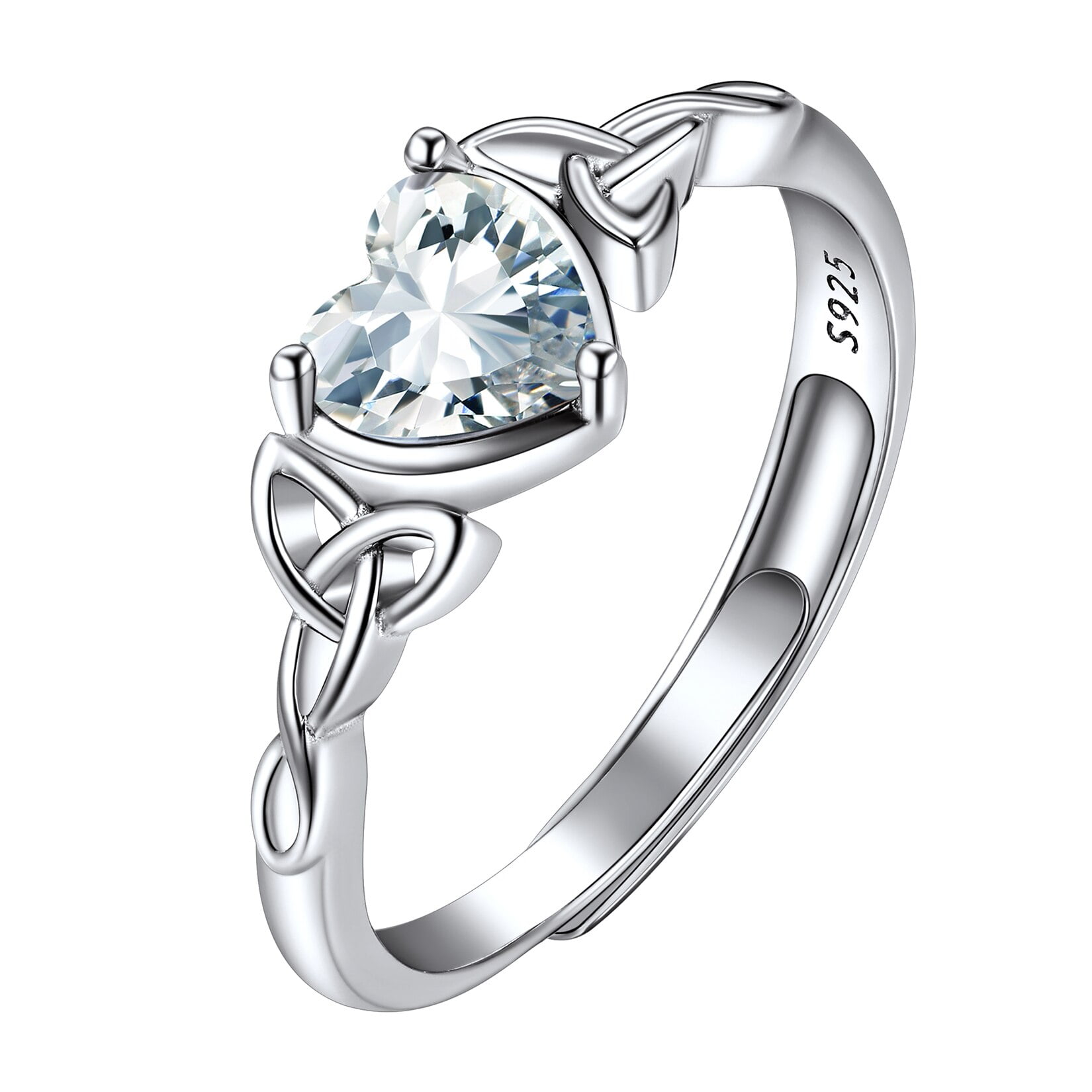 Celtic trinity deals knot engagement ring