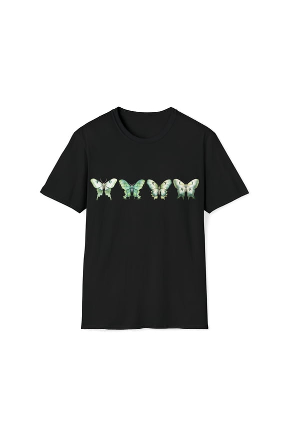 Women Adult Luna Moth T-Shirt, Moon Moth, Green Moth, Luna Butterfly