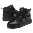 thumbnail image 1 of Women Adults Hight Casual Cattle full grain leather Shoes Sizes 5.5-11 Black & Red & White, 1 of 6