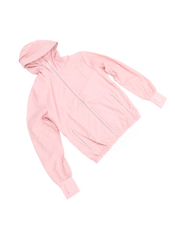 Women Air Conditioning Jacket 3 Speeds Cooling Fan Sunproof Outdoor Apparel Pink L (11.8 in / 30 cm)