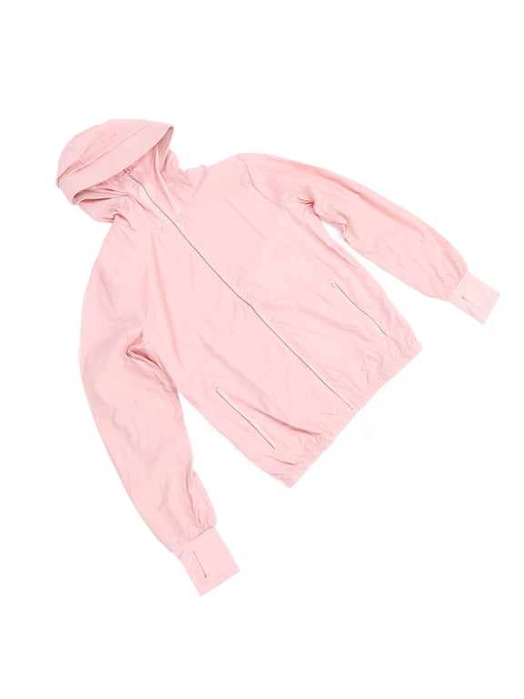 Women Air Conditioning Jacket 3 Speeds Cooling Fan Sunproof Outdoor Gear Pink 2XL (15.3 in / 39 cm)