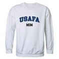 thumbnail image 1 of Women Air Force Falcons Mom Crewneck Fleece, White - Small, 1 of 1