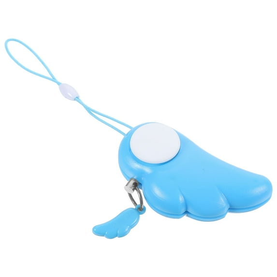 Raindrops Keychain Design Personal Alarm Blue ABS For Women And Girls Device 1Set