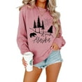 thumbnail image 1 of Women Alaska bear print pullover long sleeve sweatshirt, 1 of 2