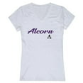 thumbnail image 1 of Women Alcorn State Bravehawks Script T-Shirt, White - Small, 1 of 1