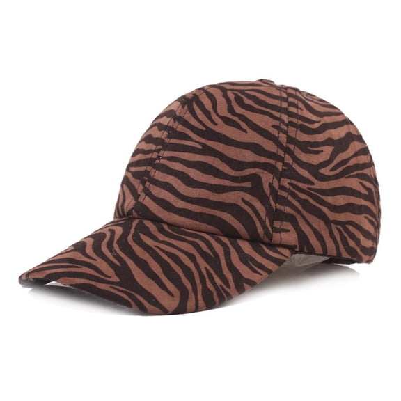 Women Animal Leopard Zebra Print Baseball Cap Duckbill Cycling Trucker Golf Hat