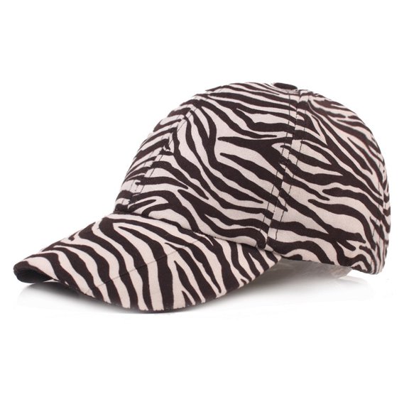 Women Animal Leopard Zebra Print Baseball Cap Duckbill Cycling Trucker Golf Hat