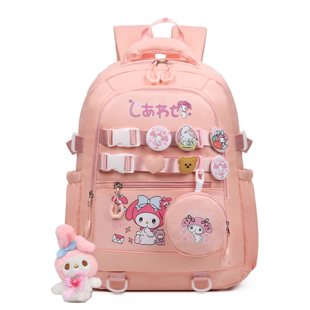 Women Anime Cartoon Melody Cinnamoroll Kuromi Backpack Anti Theft Women Anime Cartoon Melody Cinnamoroll Kuromi Backpack Anti Theft