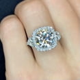 thumbnail image 1 of Women Anniversary Charm 925 Silver Rings Cubic Zircon Party Ring Jewelry Sz 6-10, 1 of 4