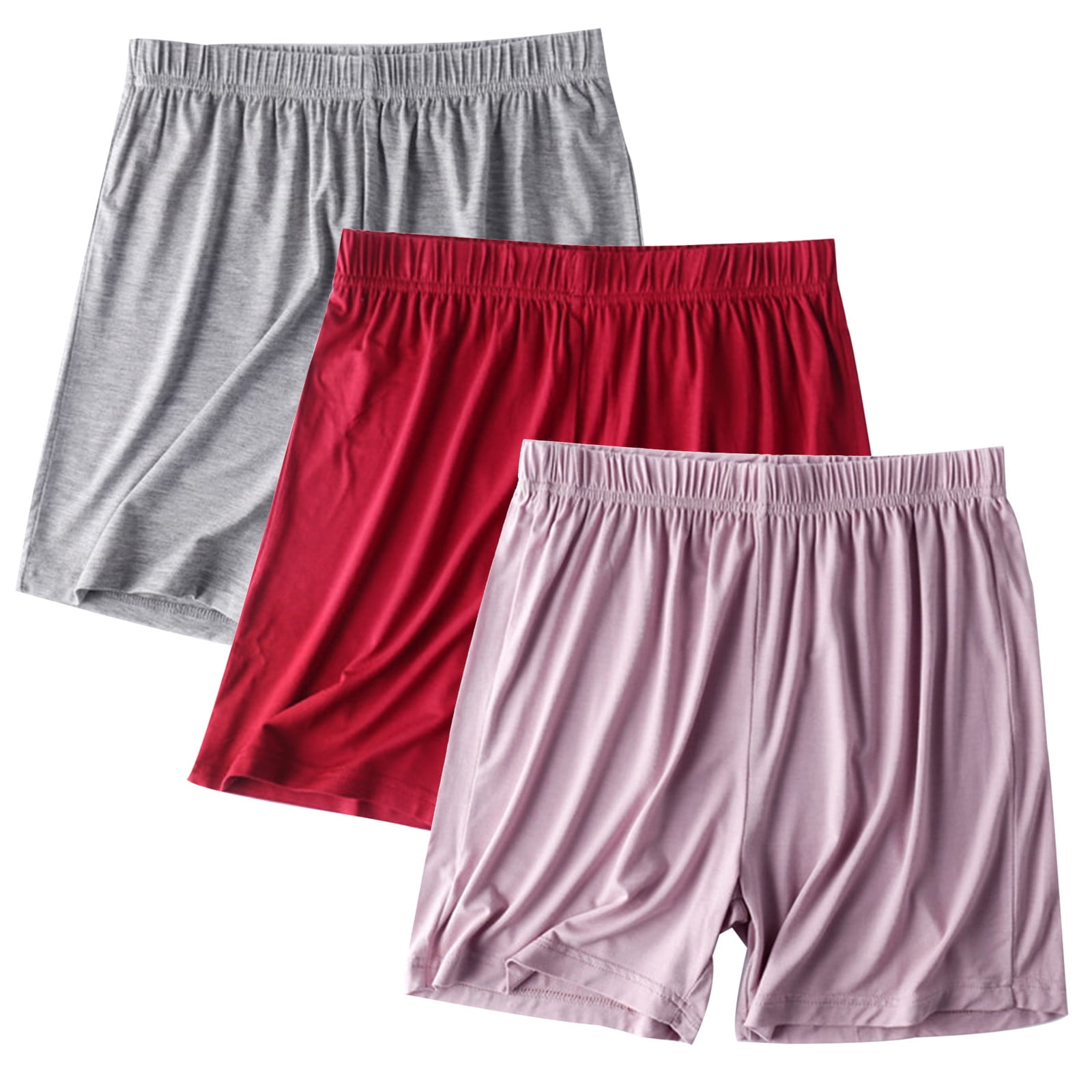 chub rub shorts for under dresses Women Anti Chafing Shorts Smooth Under Dress Shorts Comfy Seamless Chub Rub Shorts for Yoga Wine L