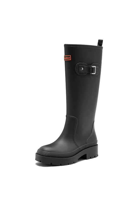Rain Boots for Women, Waterproof Knee-High Rubber Boots Anti-Slip Garden Muck Boots Tall Water Shoes for Camping Fishing Farming Work Outdoor