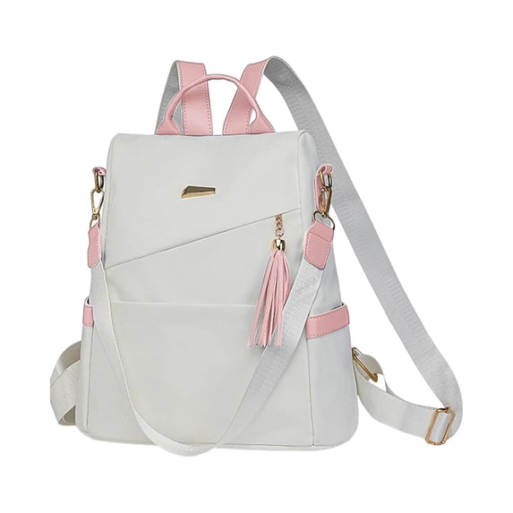Women Anti-Theft PU Backpack Purse, Convertible Tassel Shoulder Backpack Bag, Lightweight Multi Pocket Travel Backpack for Ladies