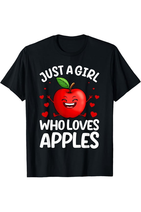 Women Apple Lover Fruit Graphic T Shirt Size S-5XL