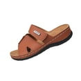 thumbnail image 1 of Women Arch Support Slides Orthotic Walking Sandals Orthopedic Sandals Summer Plus Size Beach Wedge Shoes Brown 7.5(40), 1 of 9