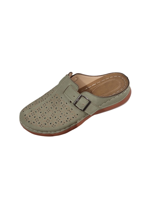 Women Arch Supportive Slippers Breathable Orthopedic Slip On Sandals Outdoor Clogs for Long Distance Walking