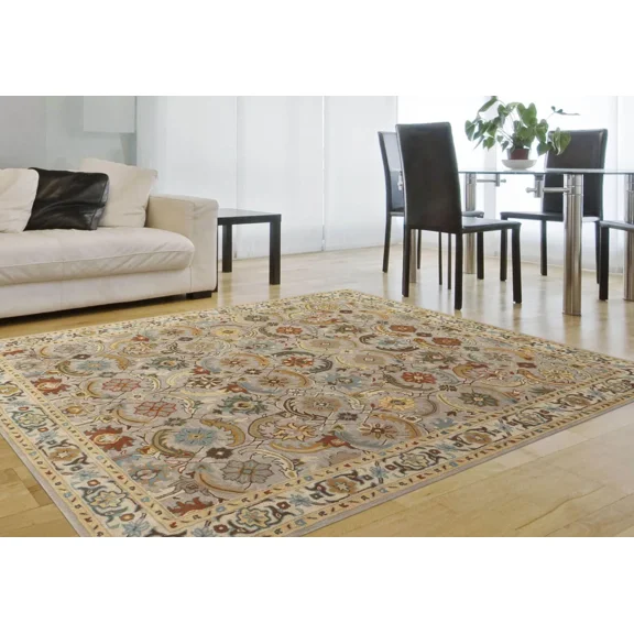 Women Arts Eva Baige Area Rug Handcrafted Traditional Design Rug 6' X 9'