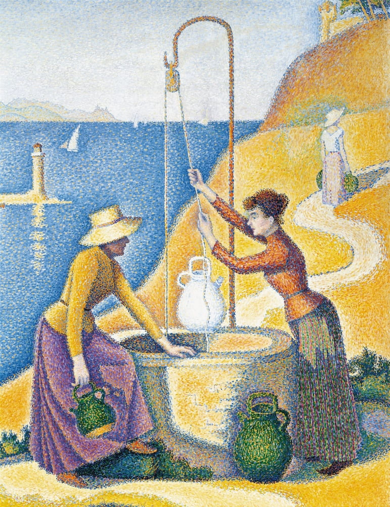 Women At A Well Canvas Art - (24 x 36)