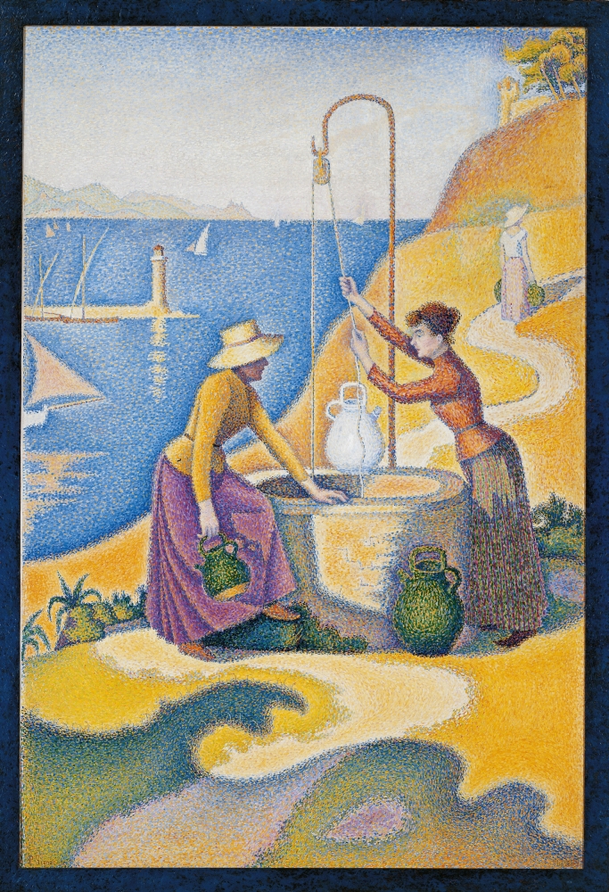 Women At The Well Canvas Art - (24 x 36)