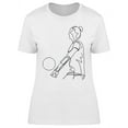 thumbnail image 1 of Women Athlete Volleyball Fitness T-Shirt Women -Image by Shutterstock, Female XX-Large, 1 of 2