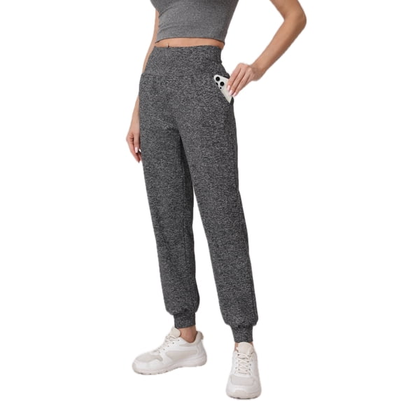 Women Athletic Pants Tapered Yoga Joggers With Pockets Elastic High Waisted Workout Casual Sweatpants
