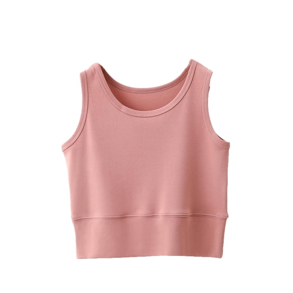 Women Athletic Yoga Tank Tops Summer Casual Crewneck Cropped Sleeveless Tshirts Workout Stretch Solid Color Slim Camisole