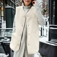 thumbnail image 1 of Women Attumn Winter Solid Composite Vest Jacket Sleeveless Pocket Two Ways Wear Outerwear Long Womens Coats Womens Sleeveless Long Vest Sleeveless Swallowtail Half Zip Vest Womens Fall Outfits Cute, 1 of 6