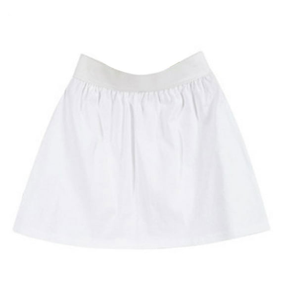 Women Autumn A-Line Shirt Extender Side Split Flare Hem Layering Top Sweep Elastic Waist Slip Skirt Half-Length Splitting Underskirt for Sweatshirt