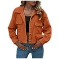 thumbnail image 1 of Women Autumn And Winter Fashion Cropped Jackets Button Cropped Jacket Tops Long Sleeve Shirts, 1 of 7