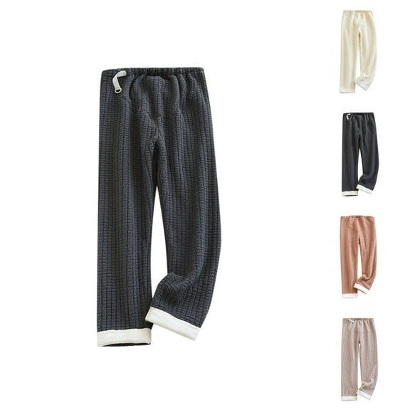 Women Autumn And Winter Outerwear High Waisted Solid Color Adjustable Trousers Plus Velvet Maternity Tummy Trousers Home Pants Summer Pants For Women