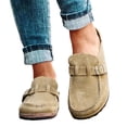 thumbnail image 1 of Women Autumn Flat Slippers Comfortable Soft Sole Closed Toe Slippers Casual Loafers Sandals Shoes, 1 of 5