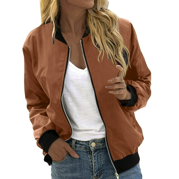 Women Autumn Jacket Square Thin Pocket Polyester Spandex Fashionable Daily Wear