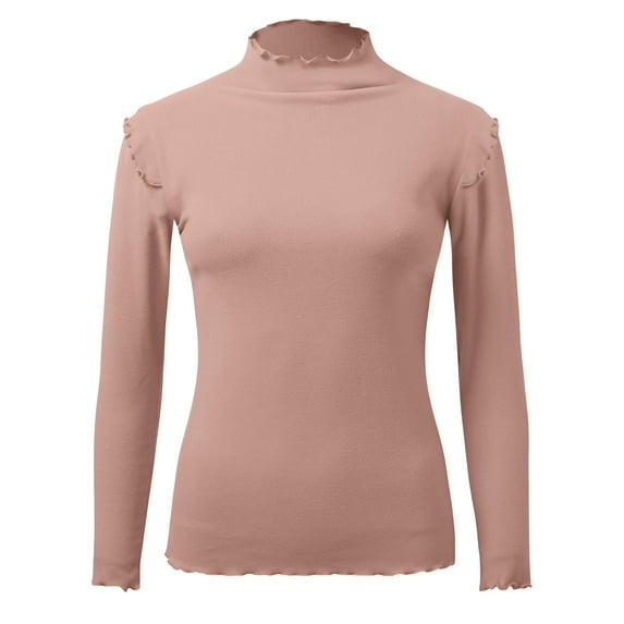 Women Autumn Winter Bottoming Shirt Winter Tops For Women Crew Neck Lined Thermal Thermal Underwear Slim Tops Long Sleeve Thermal Shirts
