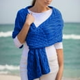 thumbnail image 1 of Women Autumn Winter Casual Fashion Solid Color Multicolor Knitted Woven Shawl Long Scarf Shawl Cardigan for Dresses Formal Wool Long Glitter Sweaters for Women Evening Wrap Shawl for Women plus Size, 1 of 4