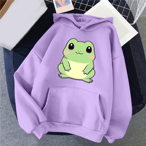 Women Autumn And Winter Casual Solid Color Drawstring Hoodied Pocket Sweatshirt Cute Printed Hoodie Sweatshirt Casual Pullover Lightweight Zip Hoodie Womens Heavy Hoodie Pullover Top Womens Large