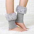 thumbnail image 1 of Women Autumn And Winter Short Turned Wool Warm Socks Boots Cover Knitting Wool Leg Protector Girls Leg Warmers for Ballet 7-16 Christmas Leg Warmers for Women Hot Leg Warmers Extra Long Leg Warmers, 1 of 5