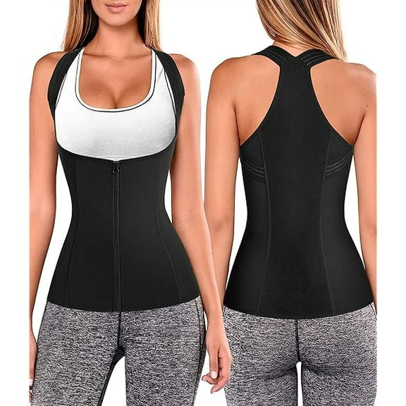 Women Back Braces Posture Corrector Waist Trainer Vest Tummy Control Body Shaper for Spinal Neck Shoulder and Upper Back Support (2XL, Black)
